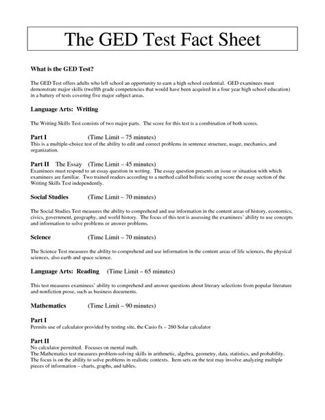 ged science test format